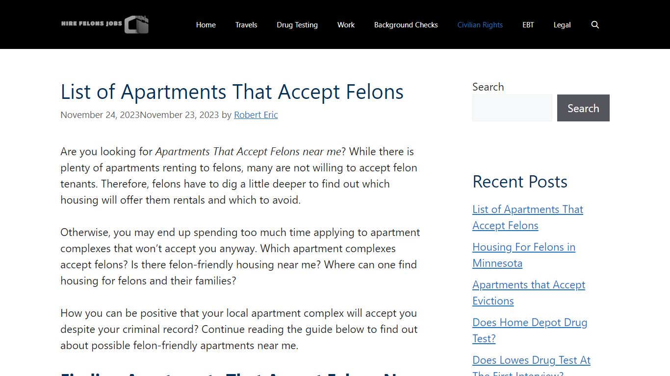 Apartments That Accept Felons Near Me 2023 (Updated)